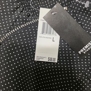 Premise Black and White Polka Dot Top